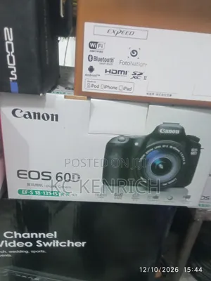 Canon Photo and Video Camera 60D 18 to 135 Lens