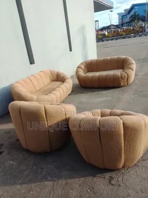 Brand New Top Quality 7 Seaters Complete Boucle Luxury Sofa Set