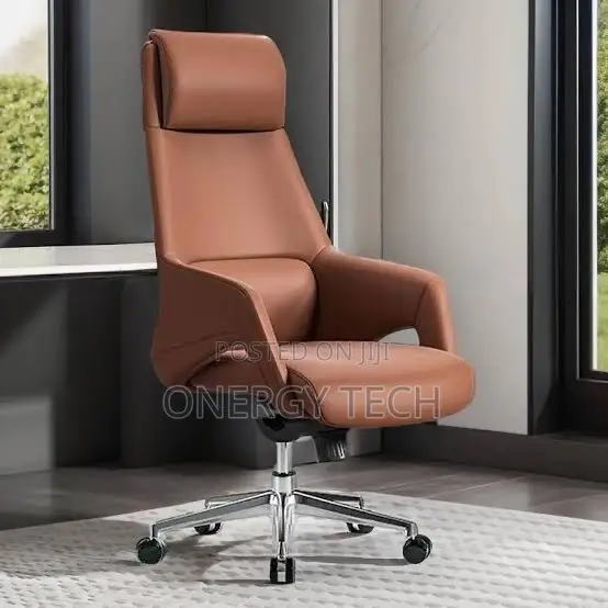 Ergonomic Luxury High-Back Executive Leather Office Chair