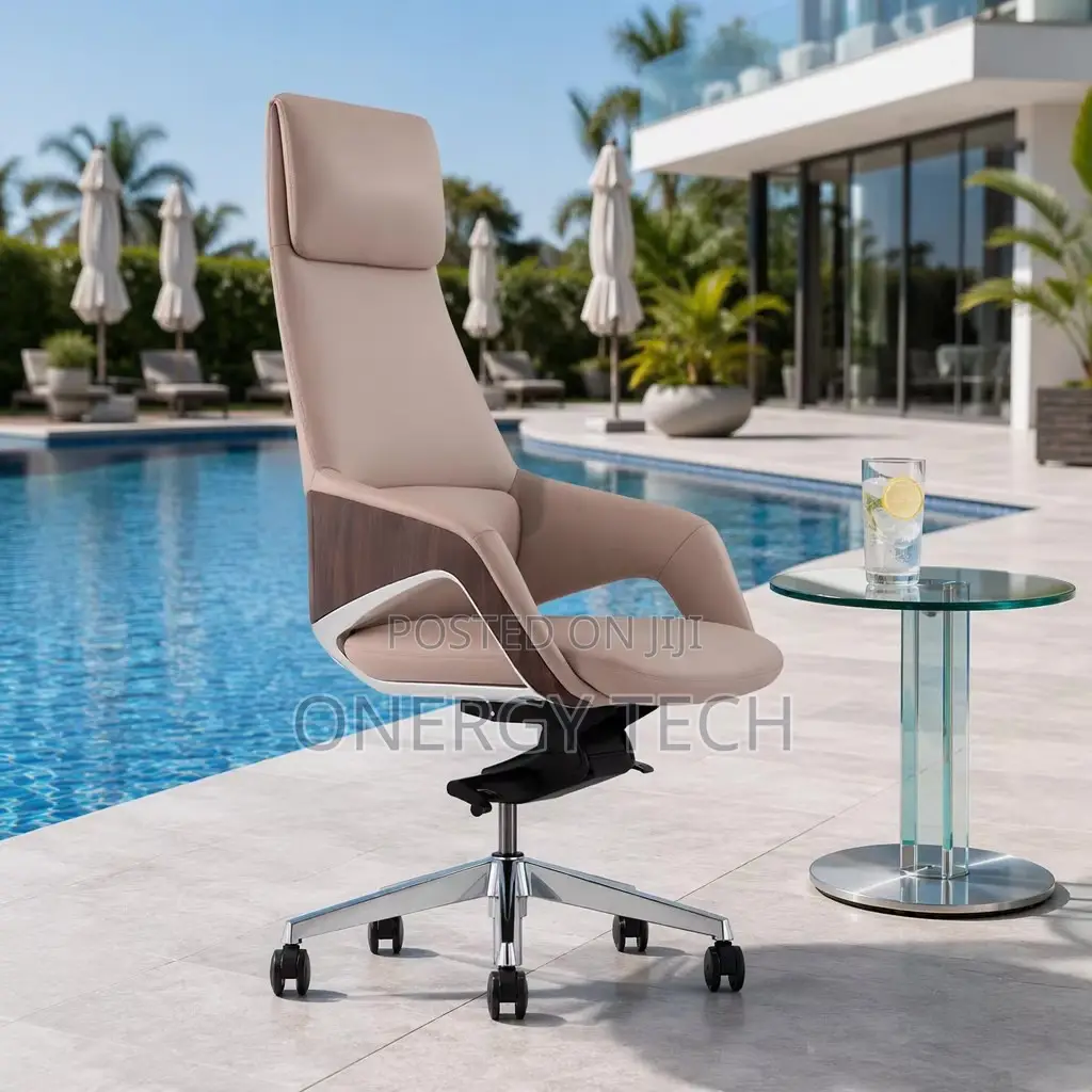 Ergonomic Luxury High-Back Executive Leather Office Chair