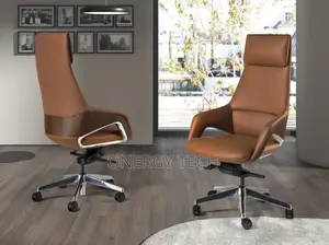 Ergonomic Luxury High-Back Executive Leather Office Chair