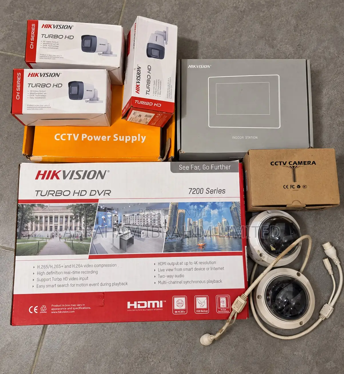 Hikvision CCTV Bundle: 5 Cameras, DVR & New Video Intercom