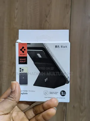 Original Spigen Magnetic Wallet Card Holder Grey/Black