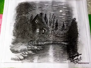 Pencil on Paper Nature Art Works
