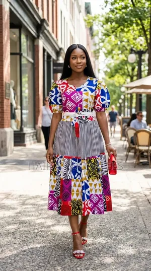 2pcs 100% Cotton Ankara Fabric Skirt and Blouse
