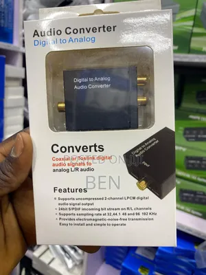 Generic Digital to Analog Audio Converter Adapter