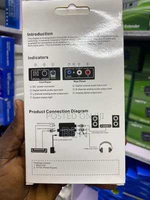 Generic Digital to Analog Audio Converter Adapter