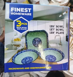 3pcs Sets of Bowl and Plate