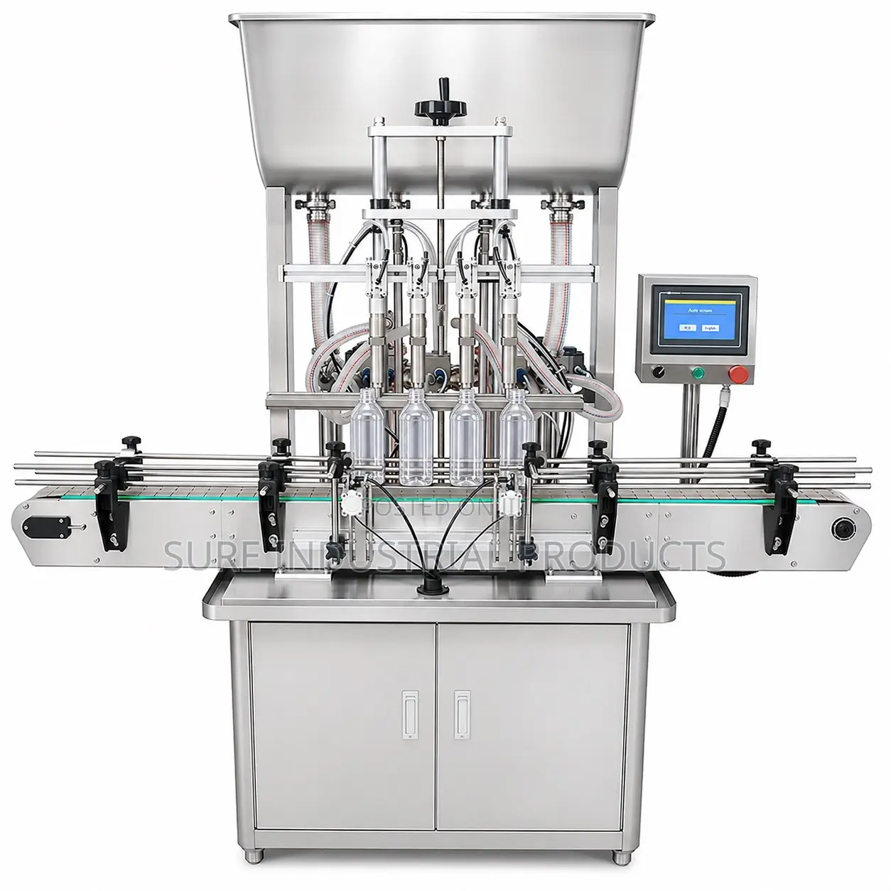 Automatic 4-Nozzle Paste Filling Machine