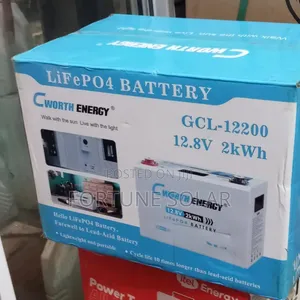 Cworth 2kwh 12v 200Ah Iron Lithium Battery With Digital Display
