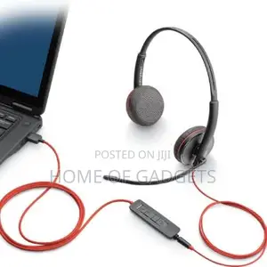 Plantronics Blackwire C3220 Stereo USB Headset + USB-C Adapter