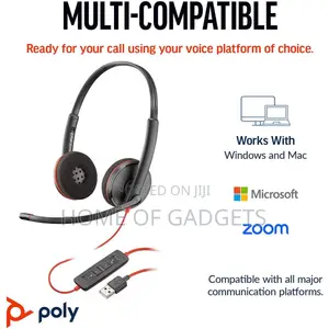 Plantronics Blackwire C3220 Stereo USB Headset + USB-C Adapter