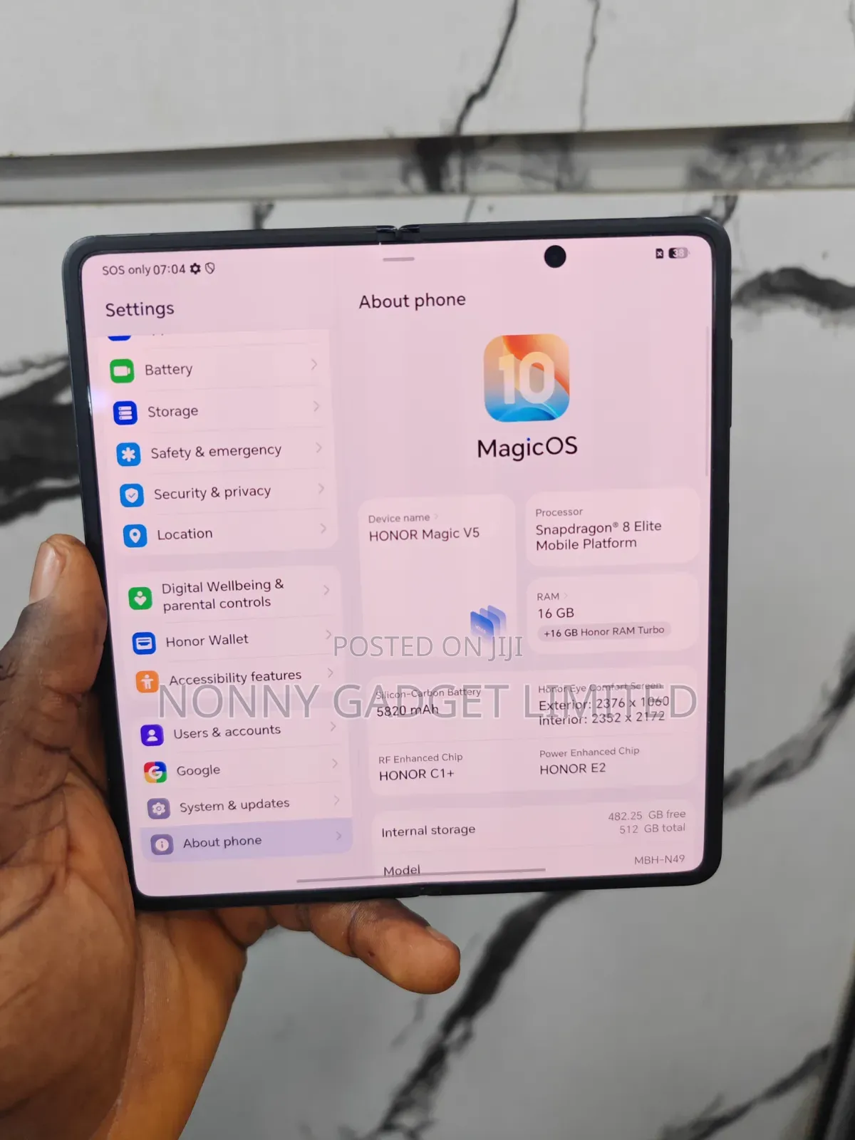 Honor Magic V5 512 GB Black