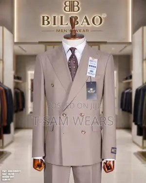 Bilbao Premium Plain Double Breasted Suit