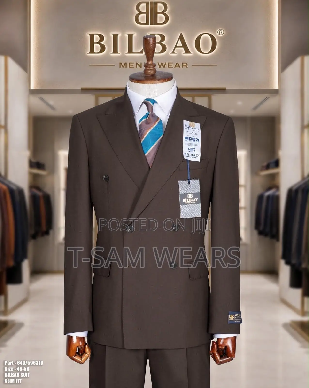 Bilbao Premium Plain Double Breasted Suit