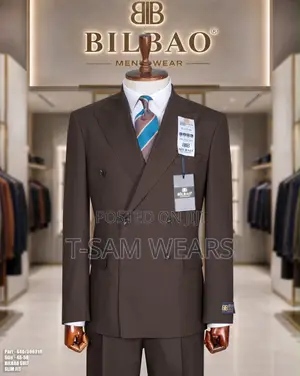 Bilbao Premium Plain Double Breasted Suit