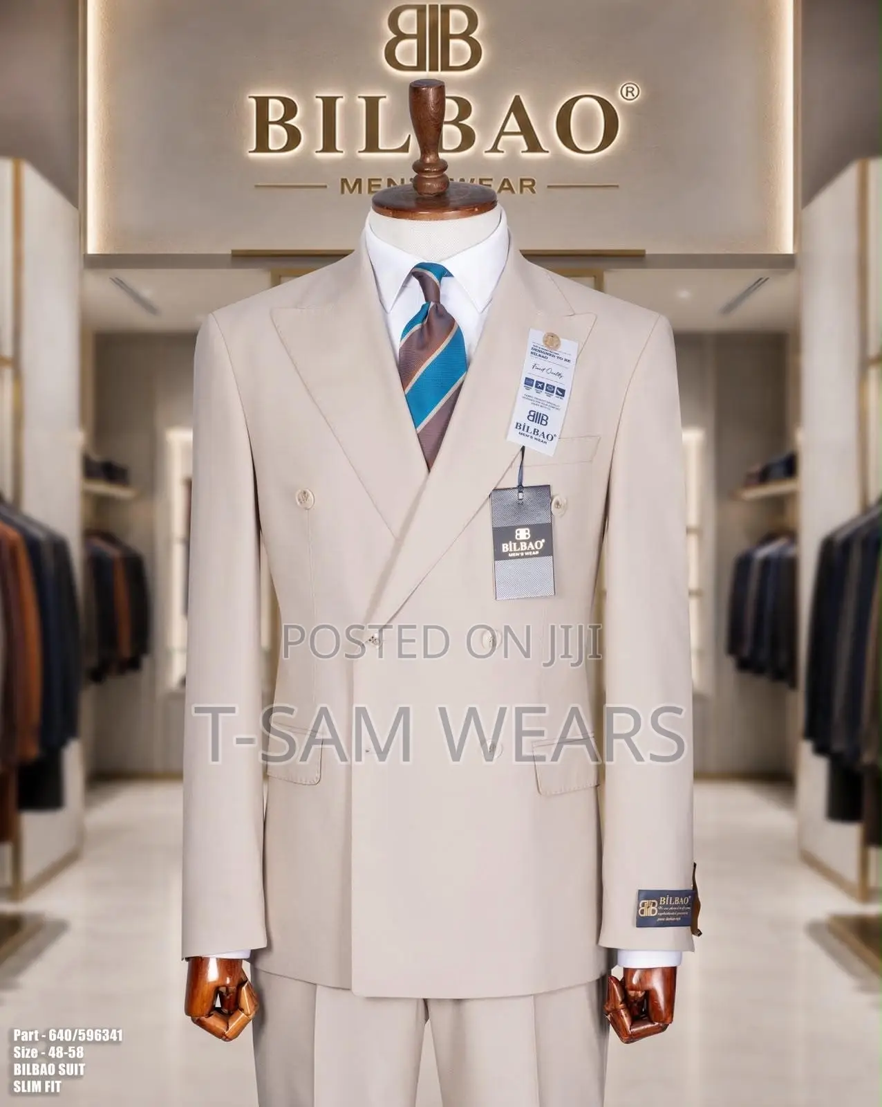 Bilbao Premium Plain Double Breasted Suit