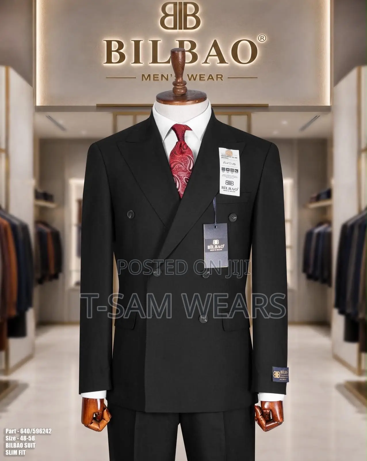 Bilbao Premium Plain Double Breasted Suit