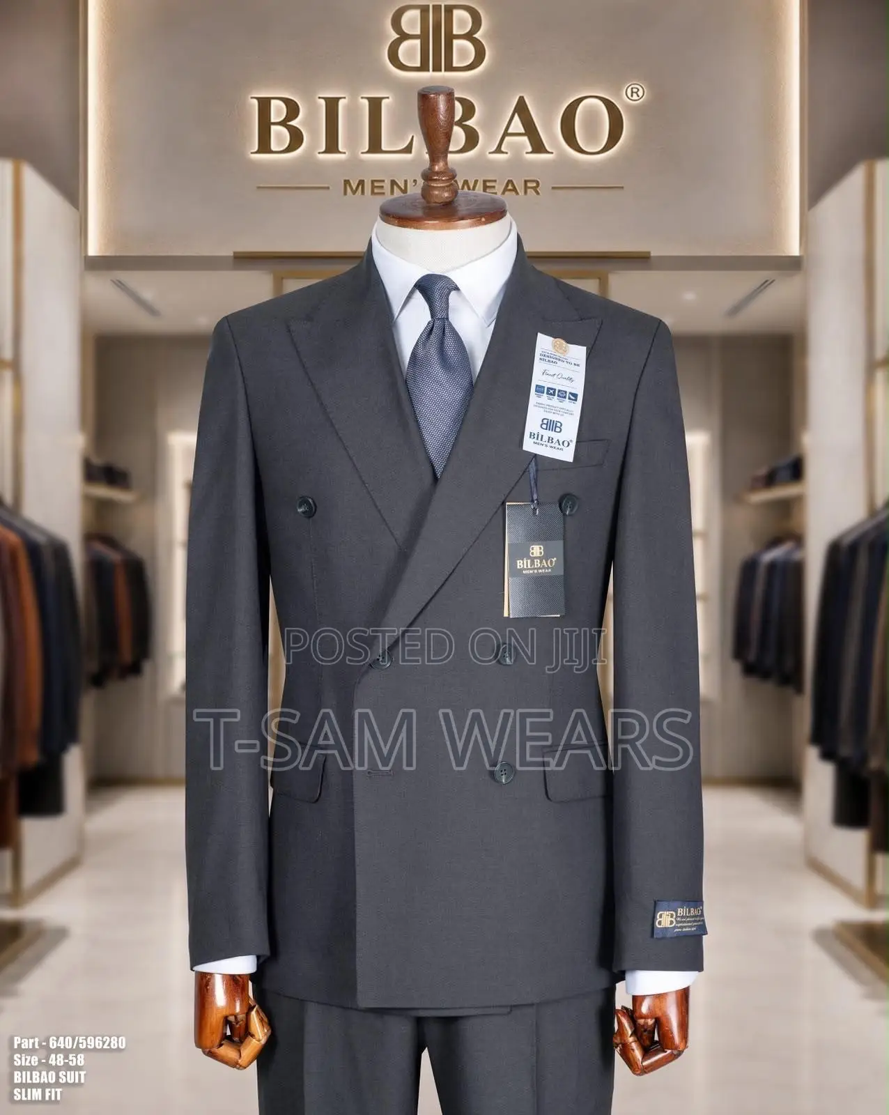 Bilbao Premium Plain Double Breasted Suit