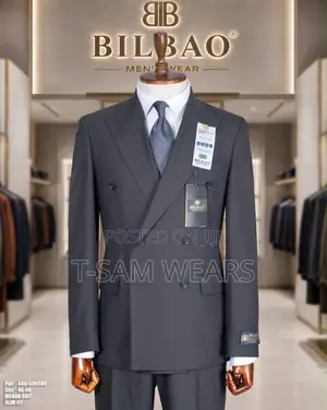 Bilbao Premium Plain Double Breasted Suit