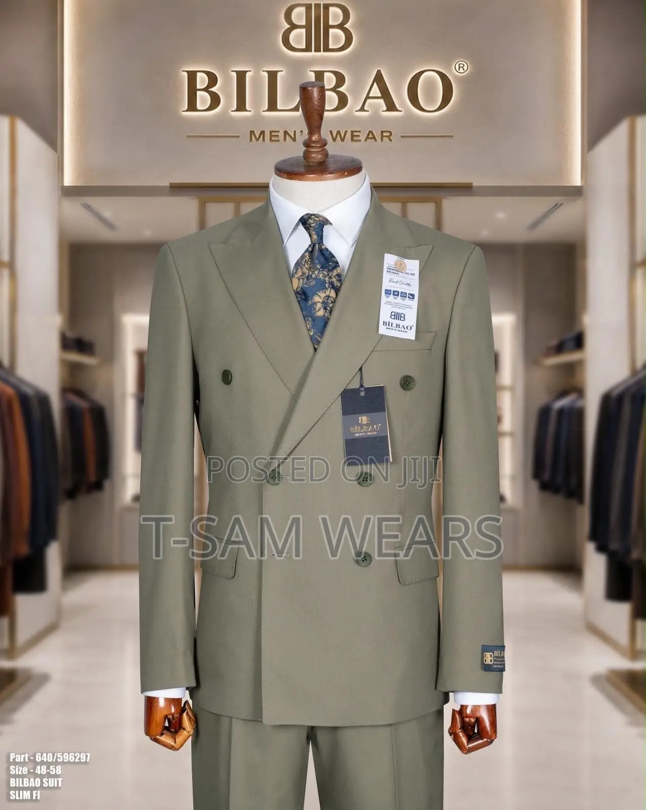 Bilbao Premium Plain Double Breasted Suit