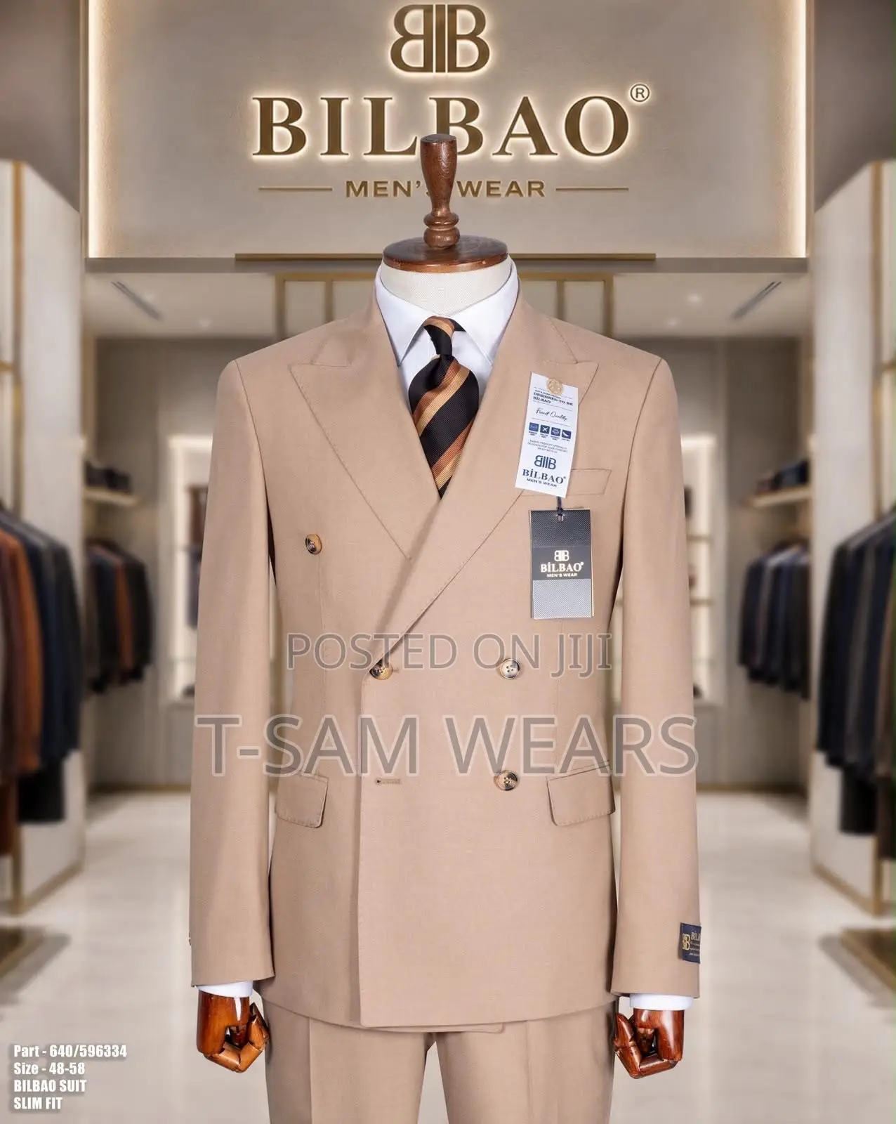Bilbao Premium Plain Double Breasted Suit