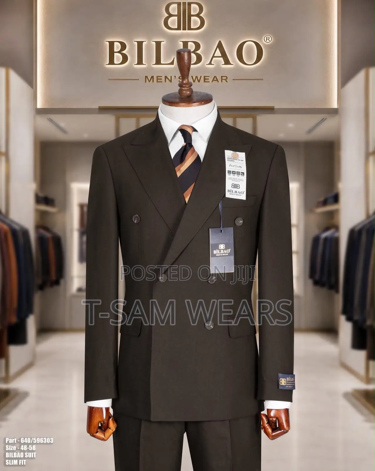 Bilbao Premium Plain Double Breasted Suit