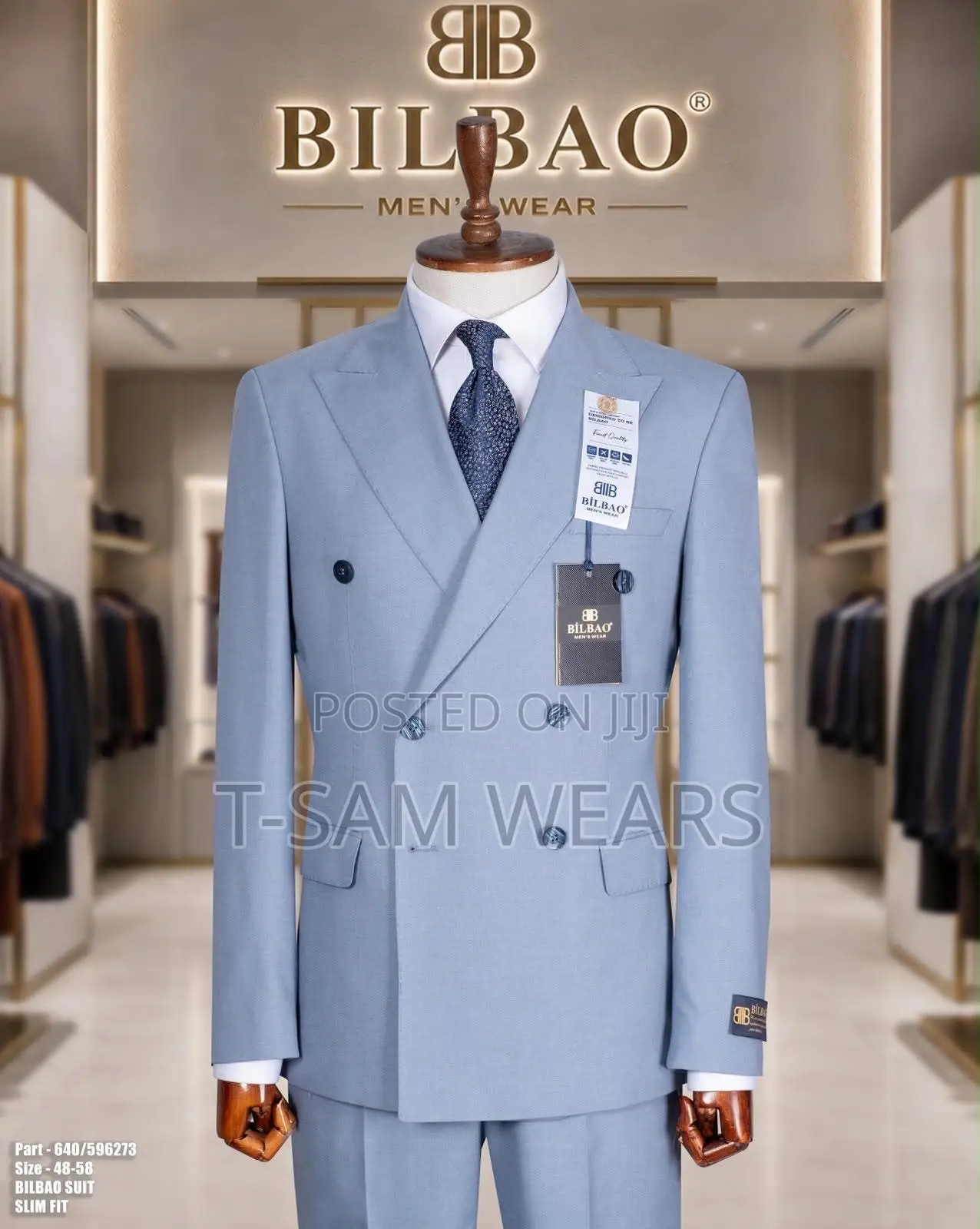 Bilbao Premium Plain Double Breasted Suit