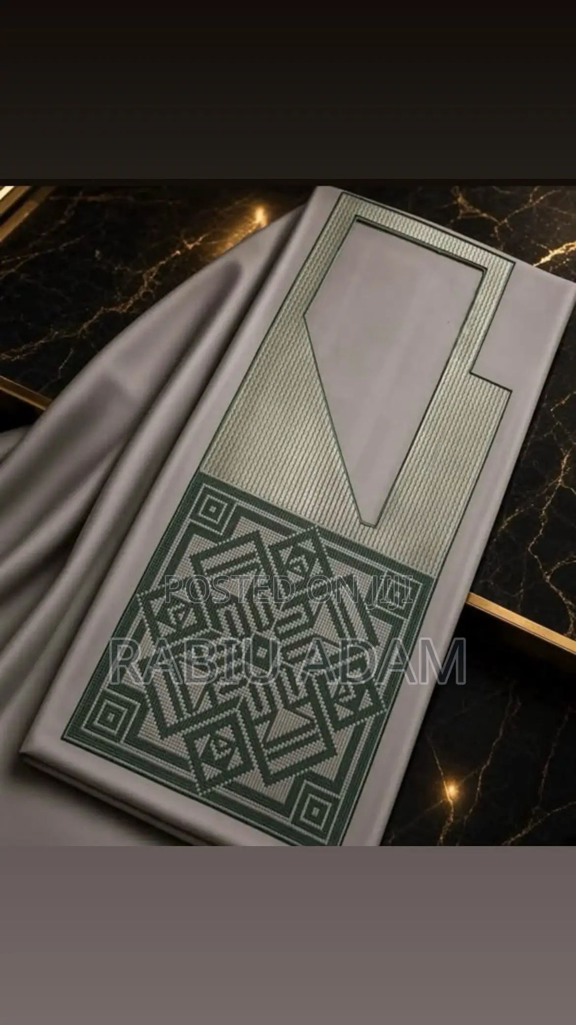 Babbar Riga With Monogram Design,Classic Kaftans