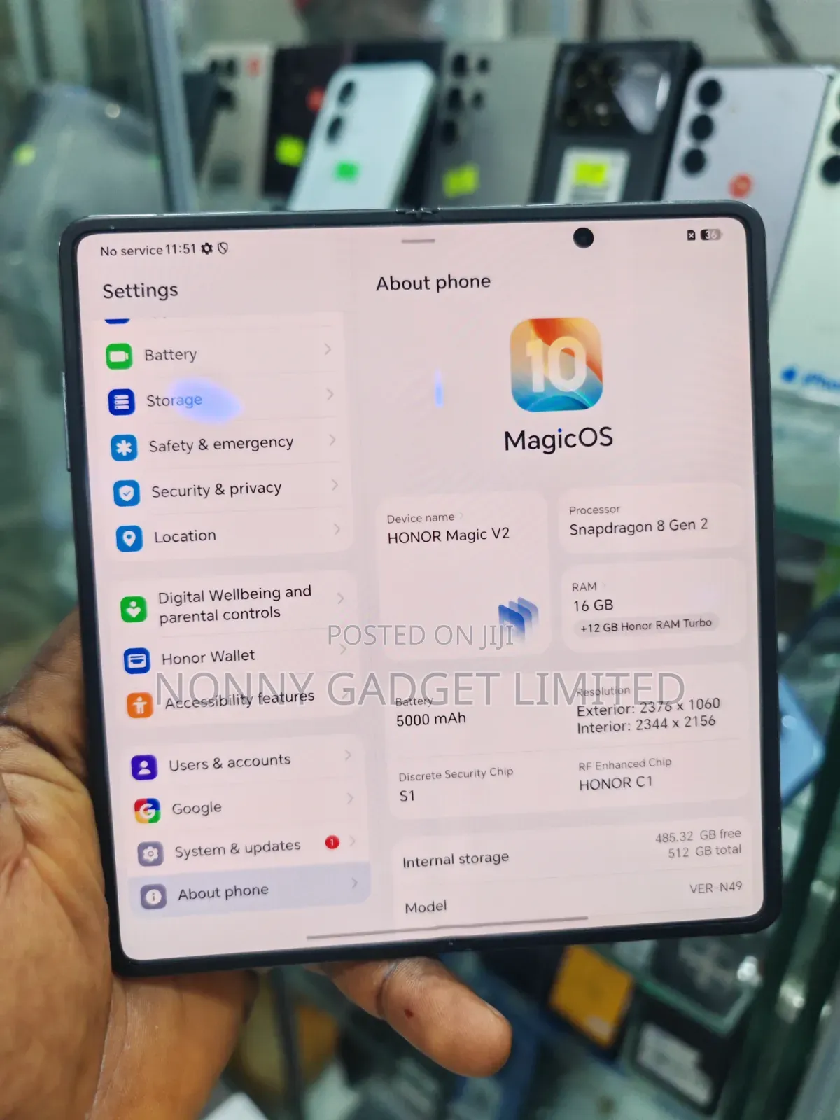 Honor Magic V2 512 GB Black