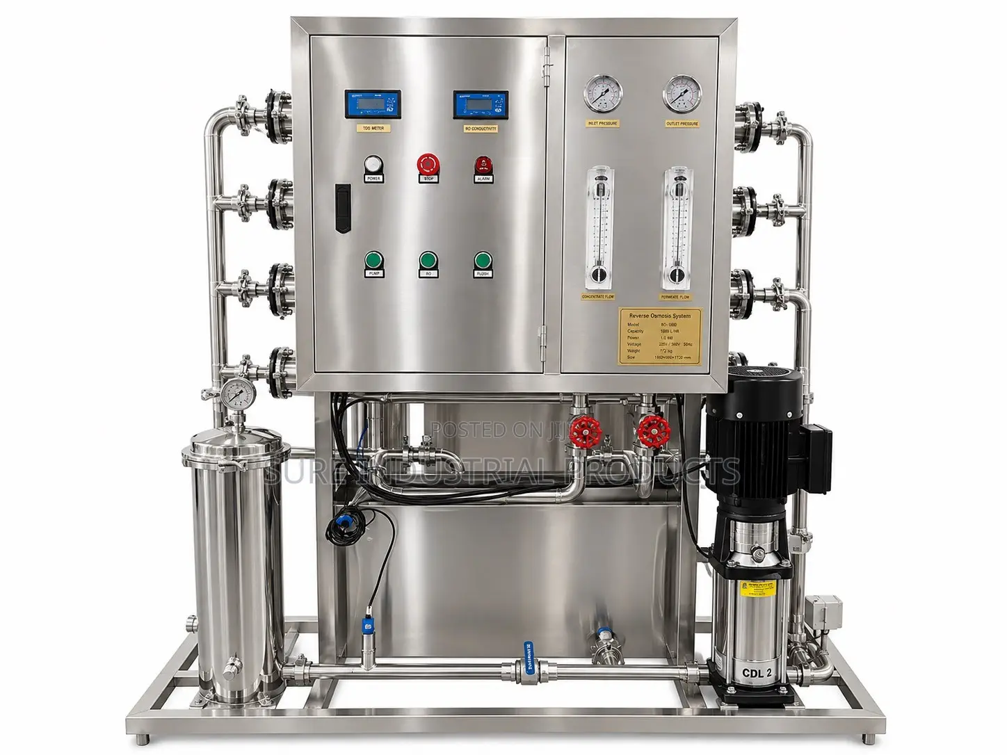 1000L Reverse Osmosis Water Purification System