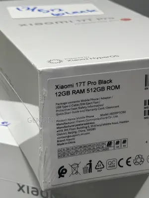 New Xiaomi 17T Pro 512 GB Black