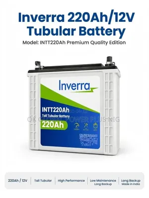 Inverra 220ah Tall Tubular Battery