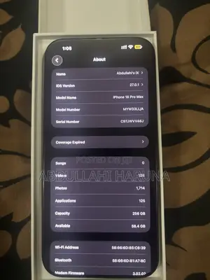 Apple iPhone 16 Pro Max 256 GB Black