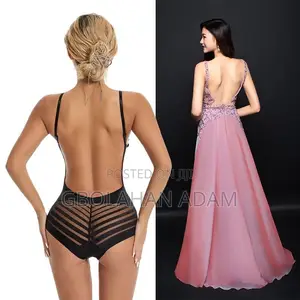 Backless U-Plunge Shaping Bodysuit