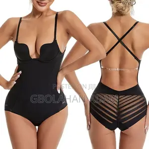 Backless U-Plunge Shaping Bodysuit