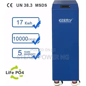 Deriy PowerNexus 16kWh 51.2V LiFePO4 Lithium Battery