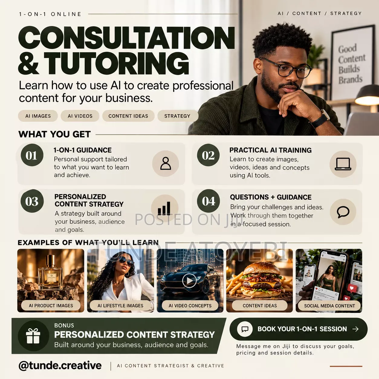 1-on-1 AI Content Creation Training & Consultation