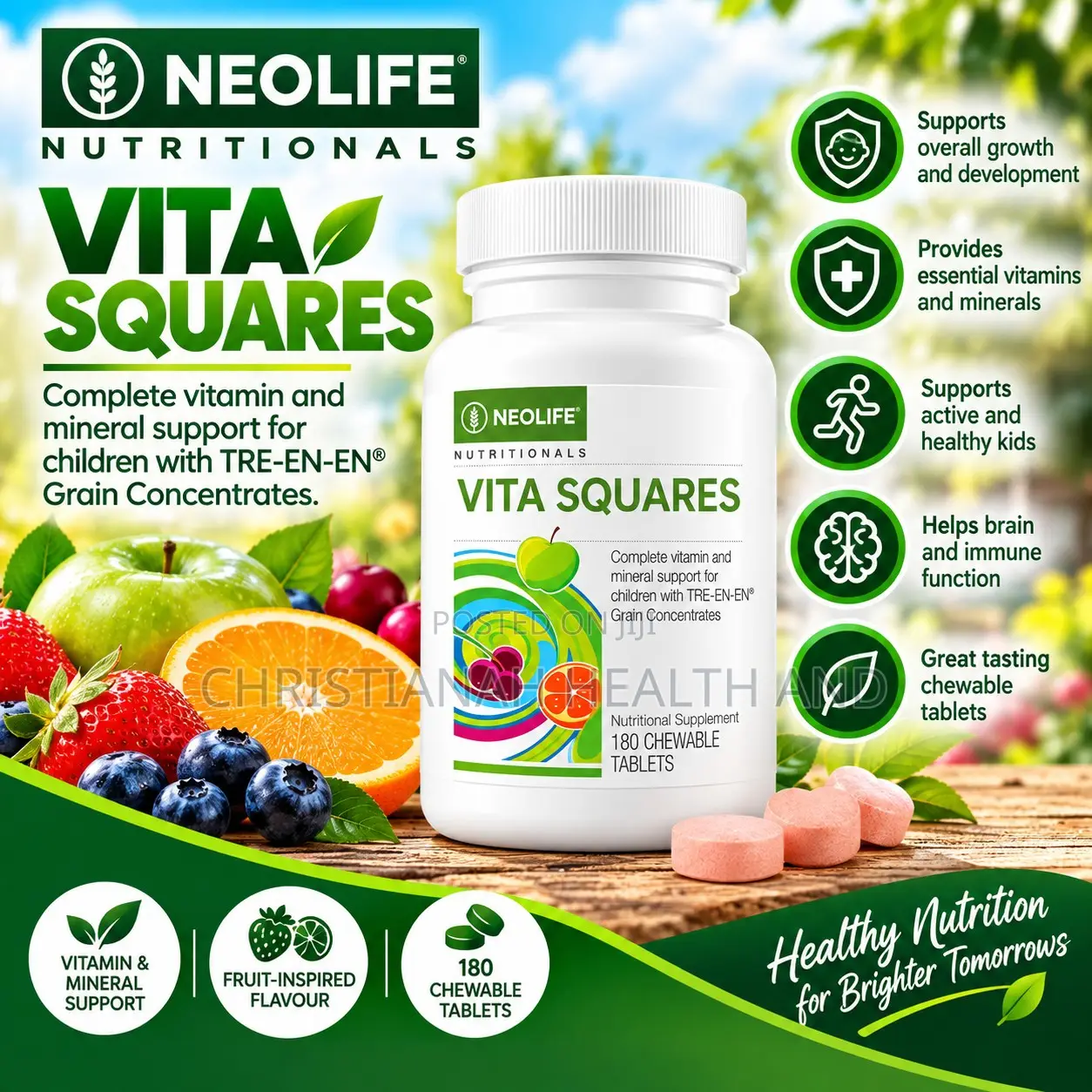 Vita Squares - 180 Chewable Tablets