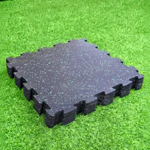 20mm Interlocking Rubber Gym Flooring Tiles ( 4 Pieces Square Meter )