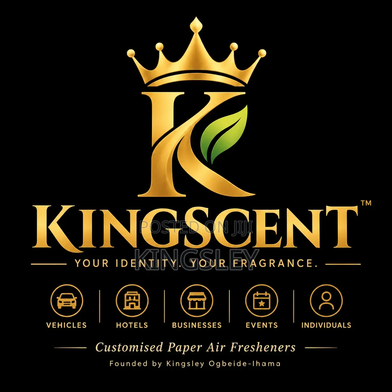 King Scent Customised Paper Airfreshner Sourvenirs