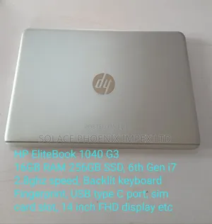 Laptop HP EliteBook 1040 G3 16GB Intel Core i7 SSD 256GB