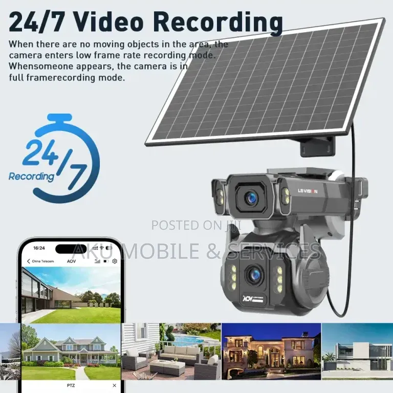 Smart 4G Solar PTZ CCTV Camera