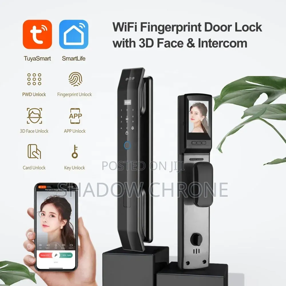 Executive Biometric Smart Lock - 3D Face & Intercom