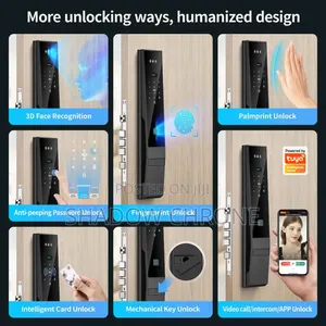 Touchless 3D Face & Palm Smart Lock With Intercom