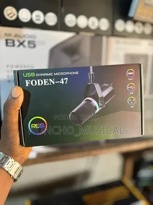 Foden-47, a USB Dynamic Microphone Featuring RGB