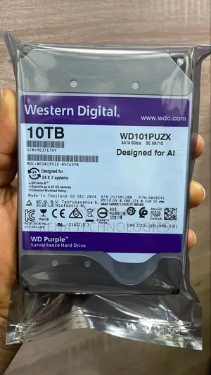 Western Digital 10TB Purple Surveillance Hard Drive