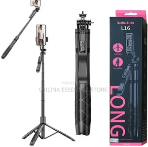 L16 Long Selfie Stick Tripod With a Bluetooth Remote & Hand Stabilizer