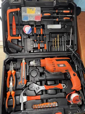 DUROFORCE Electric Drill Tool Kit – Complete 100+ Piece Tool Set