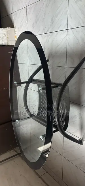 Oval Tempered Glass Coffee Table